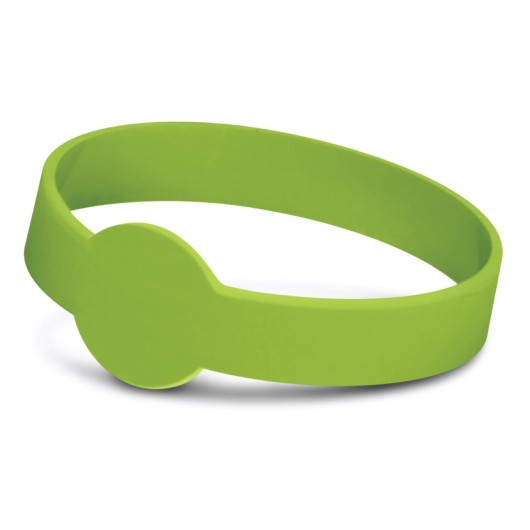 Maxi Silicone Bands - Debossed bright green